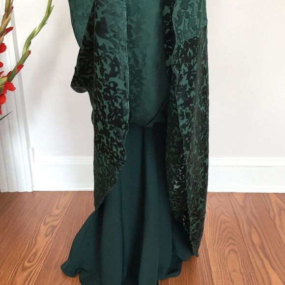 BHLDN x Jenny Yoo Dahlia Gemma Emerald Dress size 4 - Picture 13 of 16